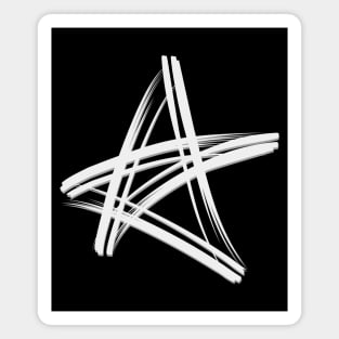 Cute Artsy Pentagram Witch Fashion Magnet